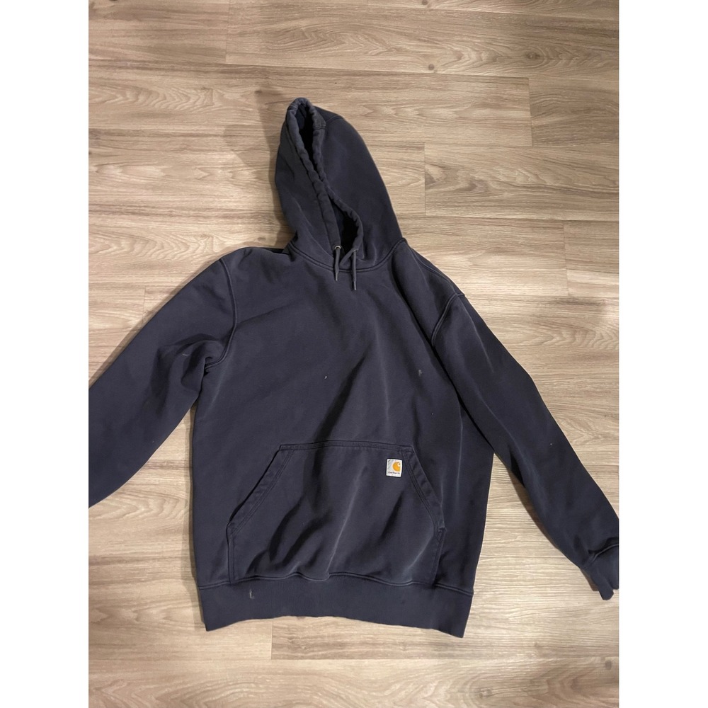 Carhartt Rain Defender Hoodie XL Navy Workwear Heavy Duty Winter